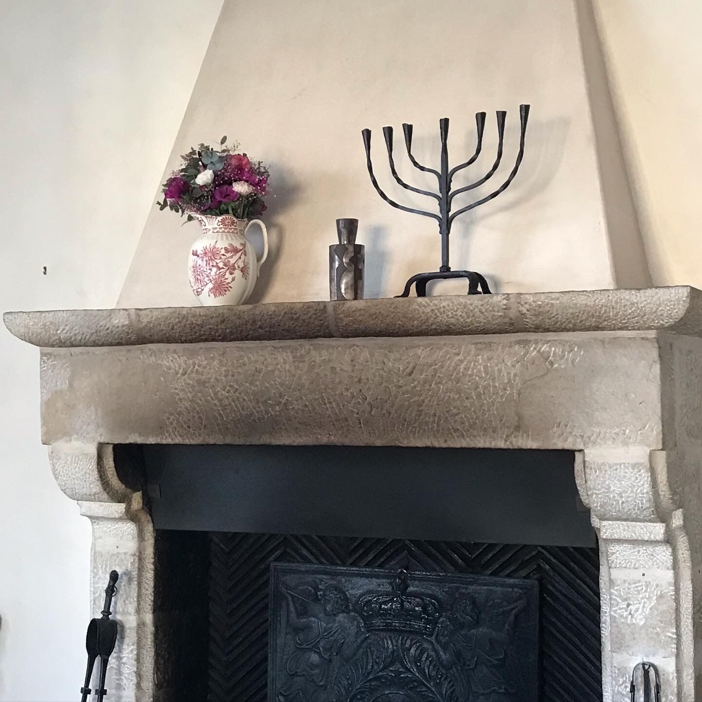 Wrought iron candelabra