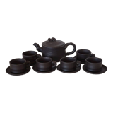 Chinese Terracotta Tea Set Yixing Bamboo Decor