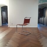Bauhaus cognac leather chair b33 by Marcel Breuer