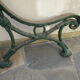 Old garden bench, cast iron foot early 20th