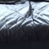 Gerard Guermonprez black leather sofa, cocooning sofa