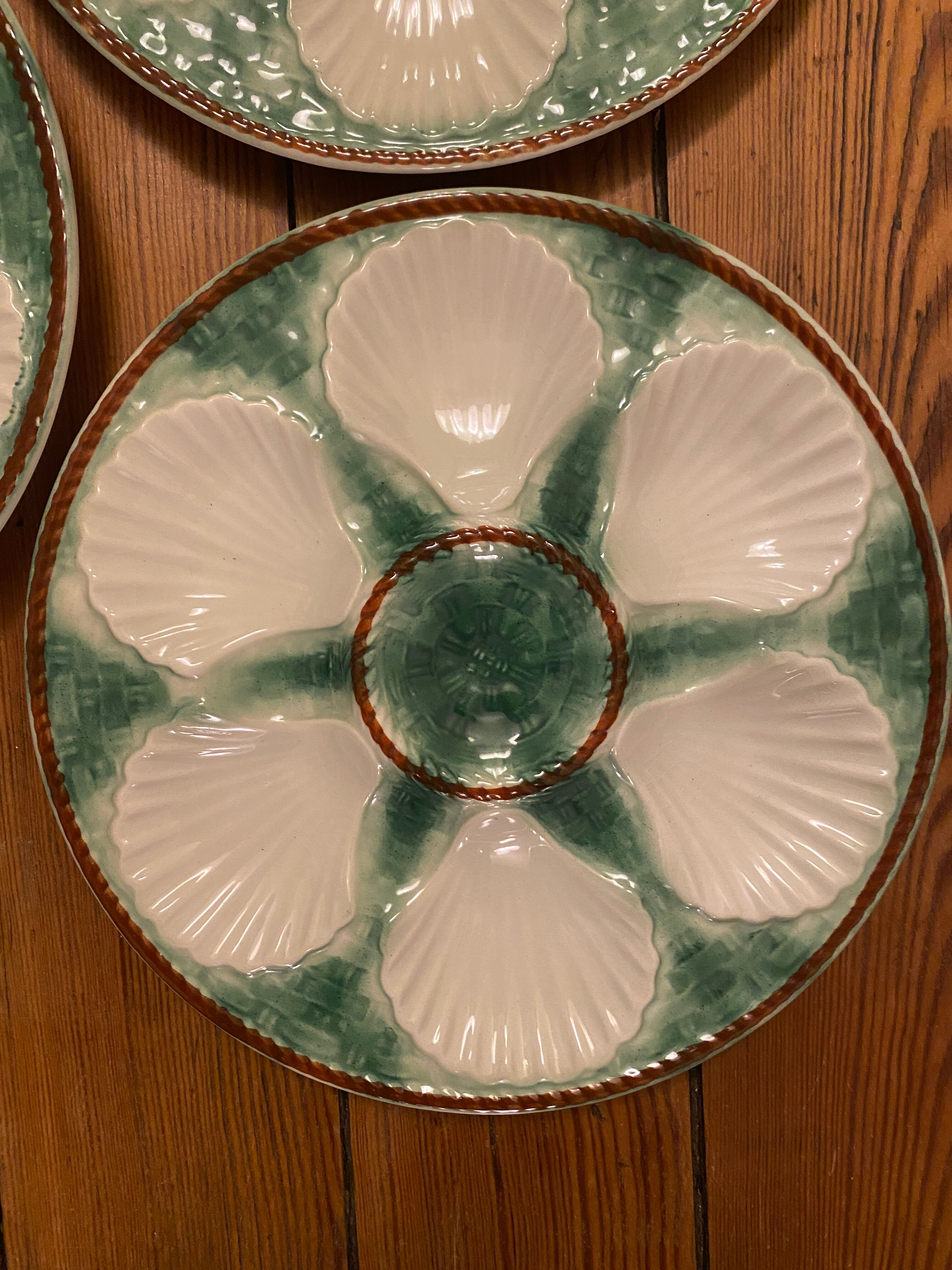 Set de 4 assiettes à huîtres Longchamp