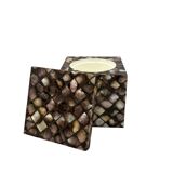 Mid-century mother-of-pearl flakes ice bucket, Italy 1950s