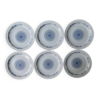 6 dessert or starter plates, Pontesa, Castilian Collection Granada