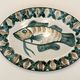 Plat Robert Picault Vallauris décor au poisson