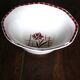 Salad bowl Sylvia Digoin Sarreguemines red flower Art Deco