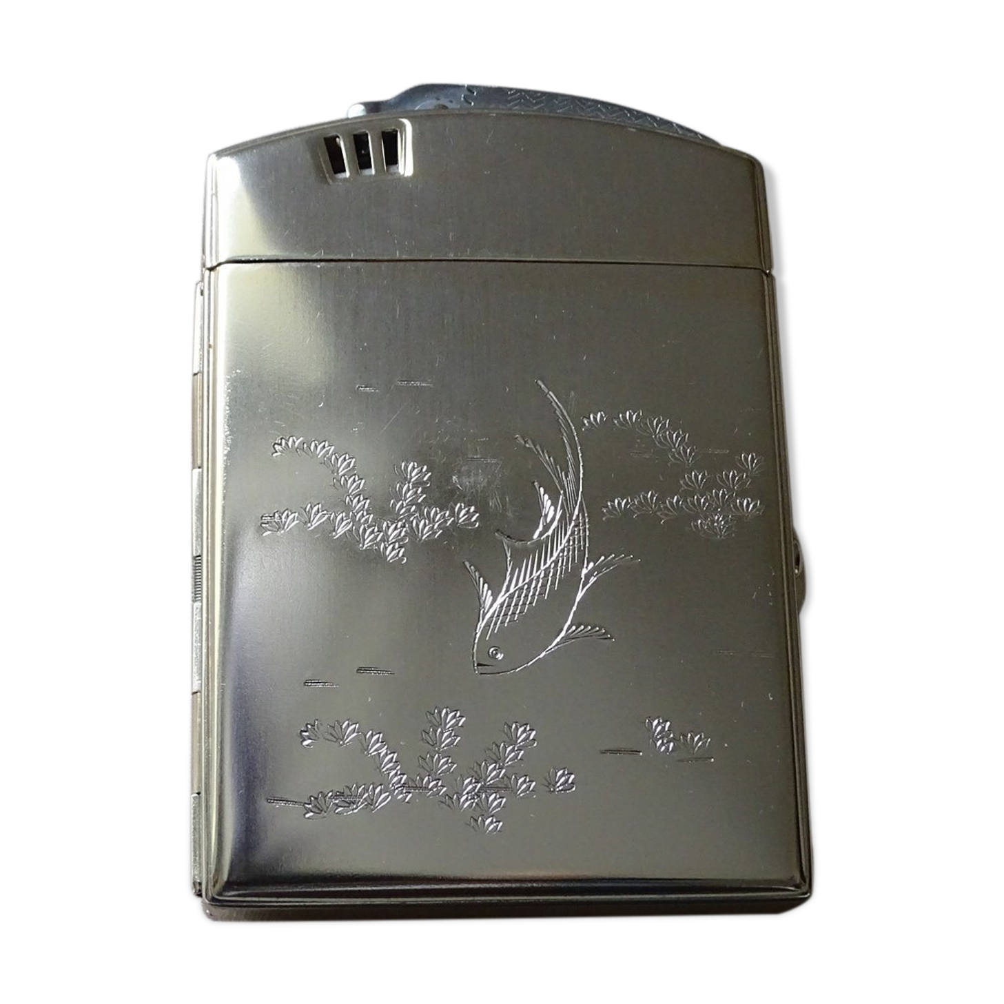Cigarette case with lighter "sunflower"