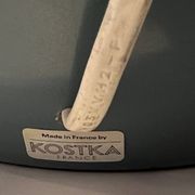 Blue ceramic lamp by Kosta