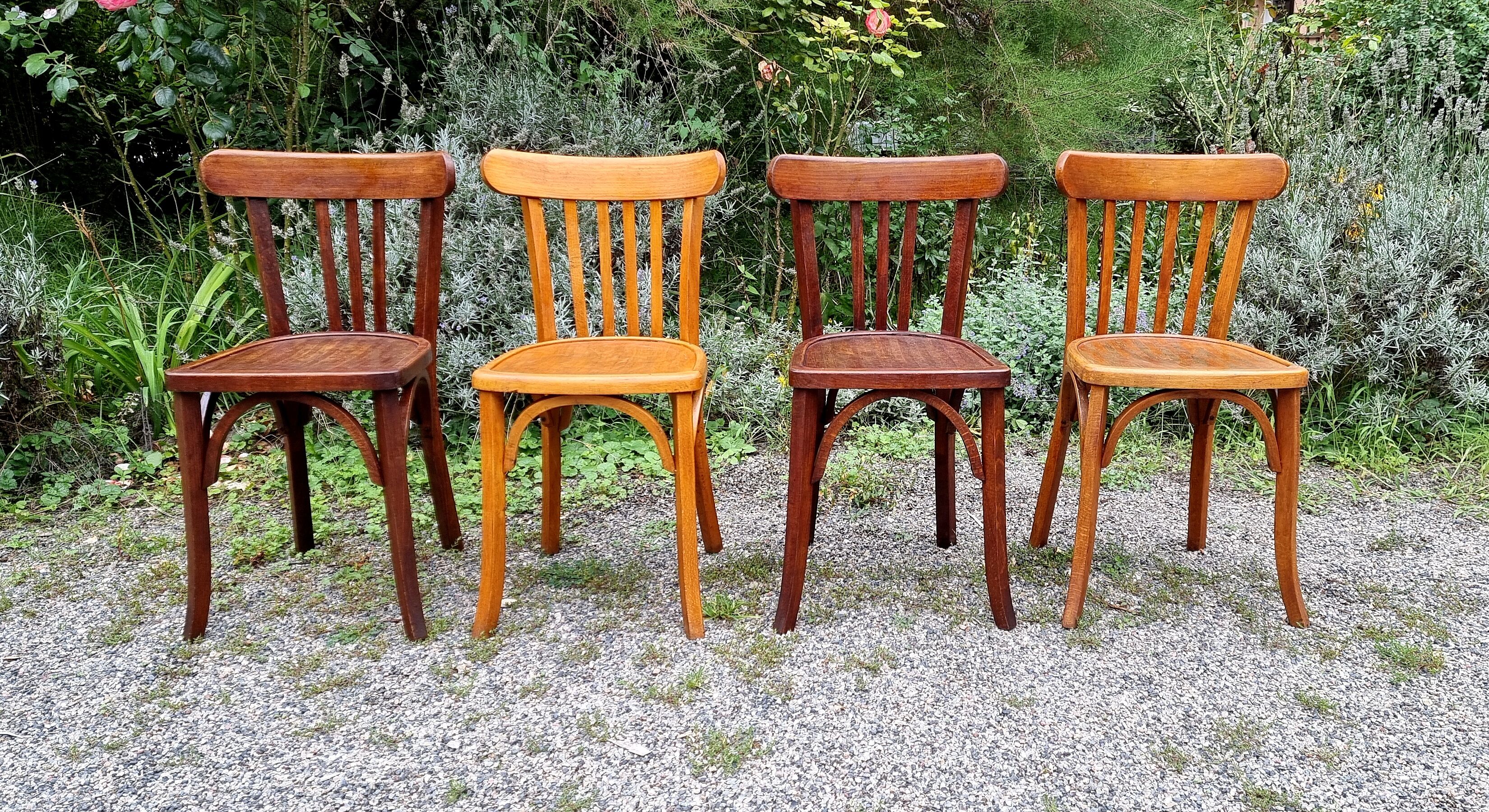 4 chairs bistro Luterma 50s