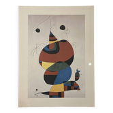 Joan Miró lithograph Woman bird star (Homage to Pablo Picasso 1966) Miro
