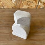 Owl/Owl Travertine Paperweight - 1970s