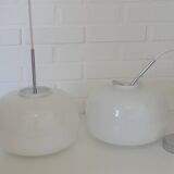 1 sur 2 Suspension blanche vintage, style scandinave minimaliste