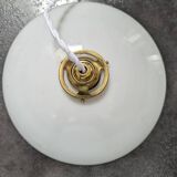 Old hanging lampshade white opaline Art Deco 1930 Ø 25.8 cm TBE