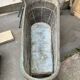 Green zinc bathtub