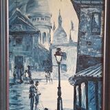 Oil on canvas signed benoit-gebelin (1913 - ? ) paris la nuit dated 1965
