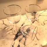 Service de verres en cristal taillé