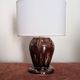 Pair of vintage 70s ceramic bedside lamps – Glazed enamels & e