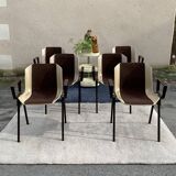 Set of 6 Albert Jacob / Grofillex bridge armchairs 1970