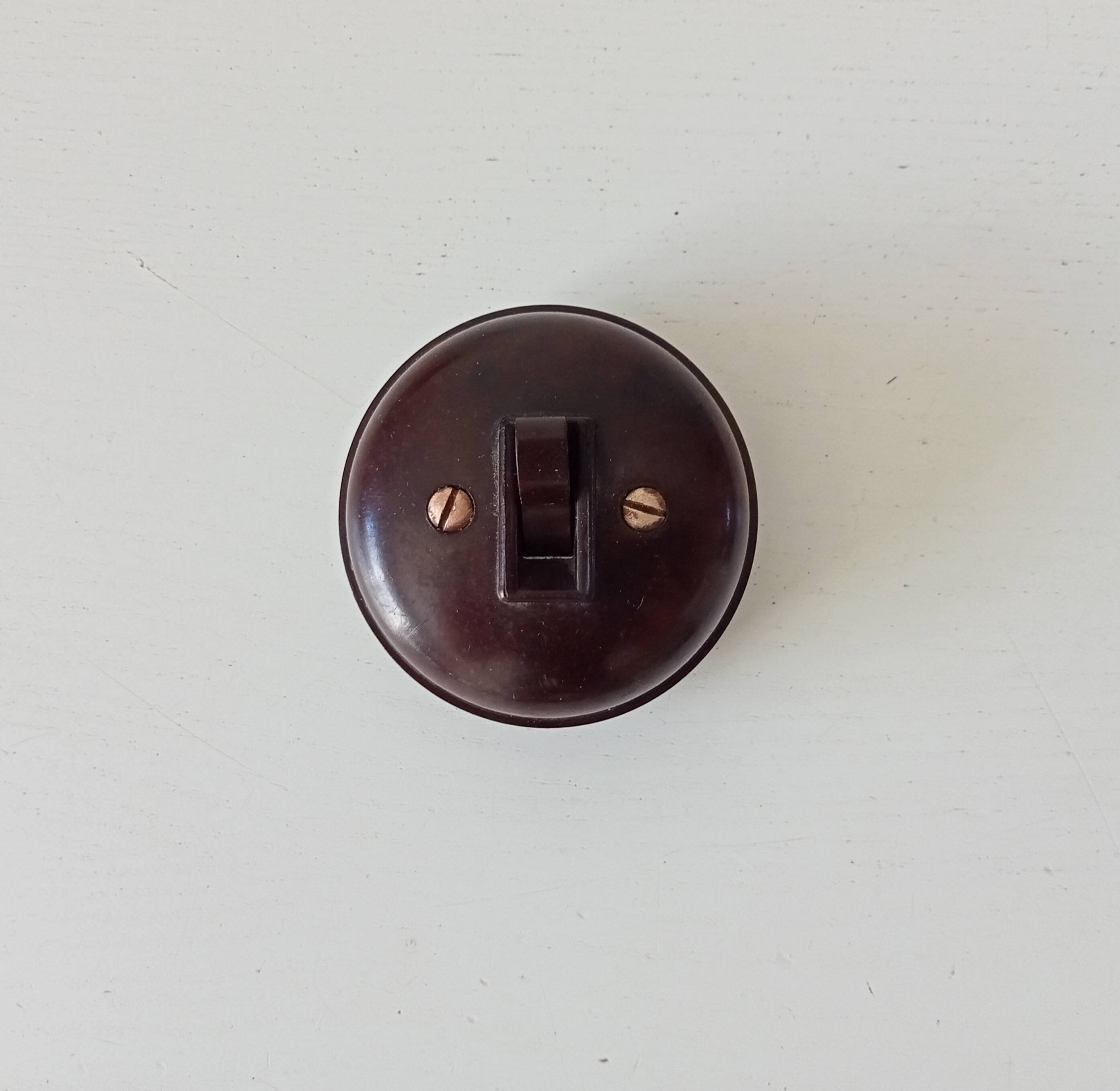 Vintage bakelite switch from the 50s