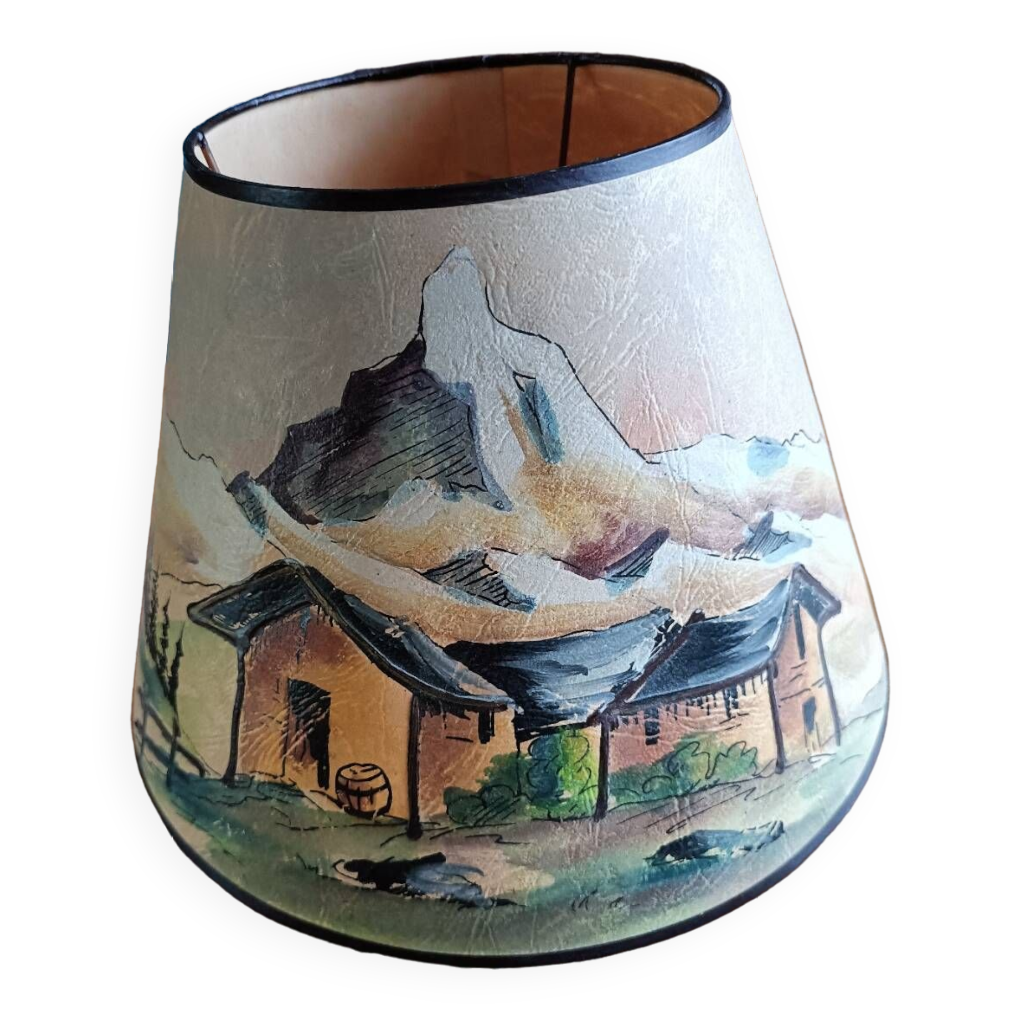 Basque/Pyrenees pattern lampshade