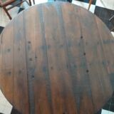 Table ronde style industriel