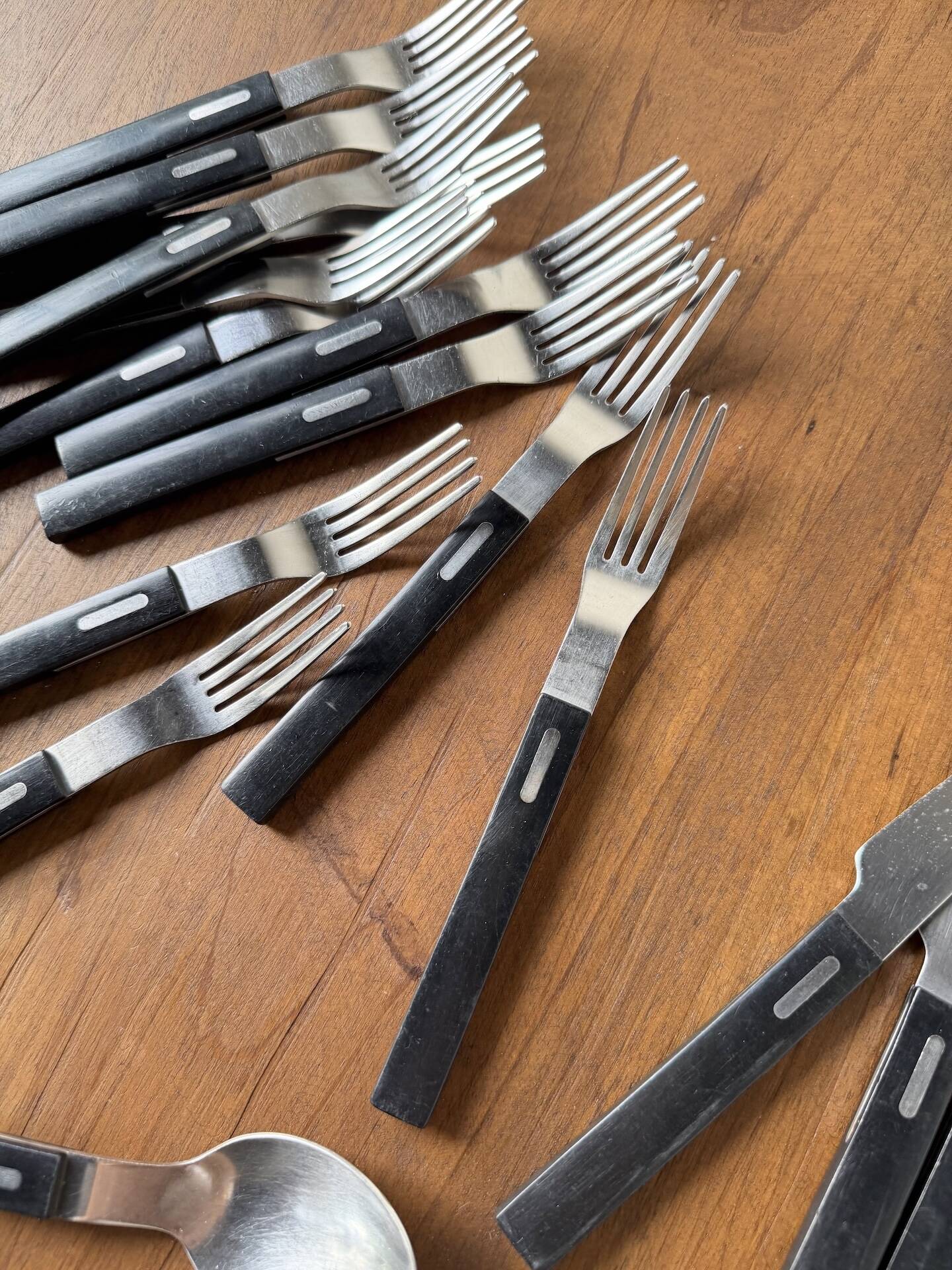 Lot of vintage Ikea cutlery by Olle Gyllang.
