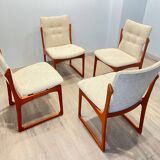 Set of 4 Scandinavian teak chairs by Vamdrup Stolefabrik