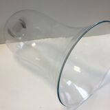 Grand verre de lampe ancienne pétrole huile ou autres globe abat-jour luminaire