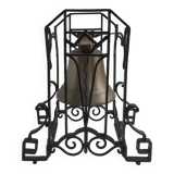 Cloche avec support fer forgé art déco