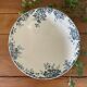 Antique large salad bowl on a pedestal in Saint-Amand earthenware (Nord)