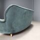 Original vintage designer bean-shaped velvet sofa from the 1950s-60s
