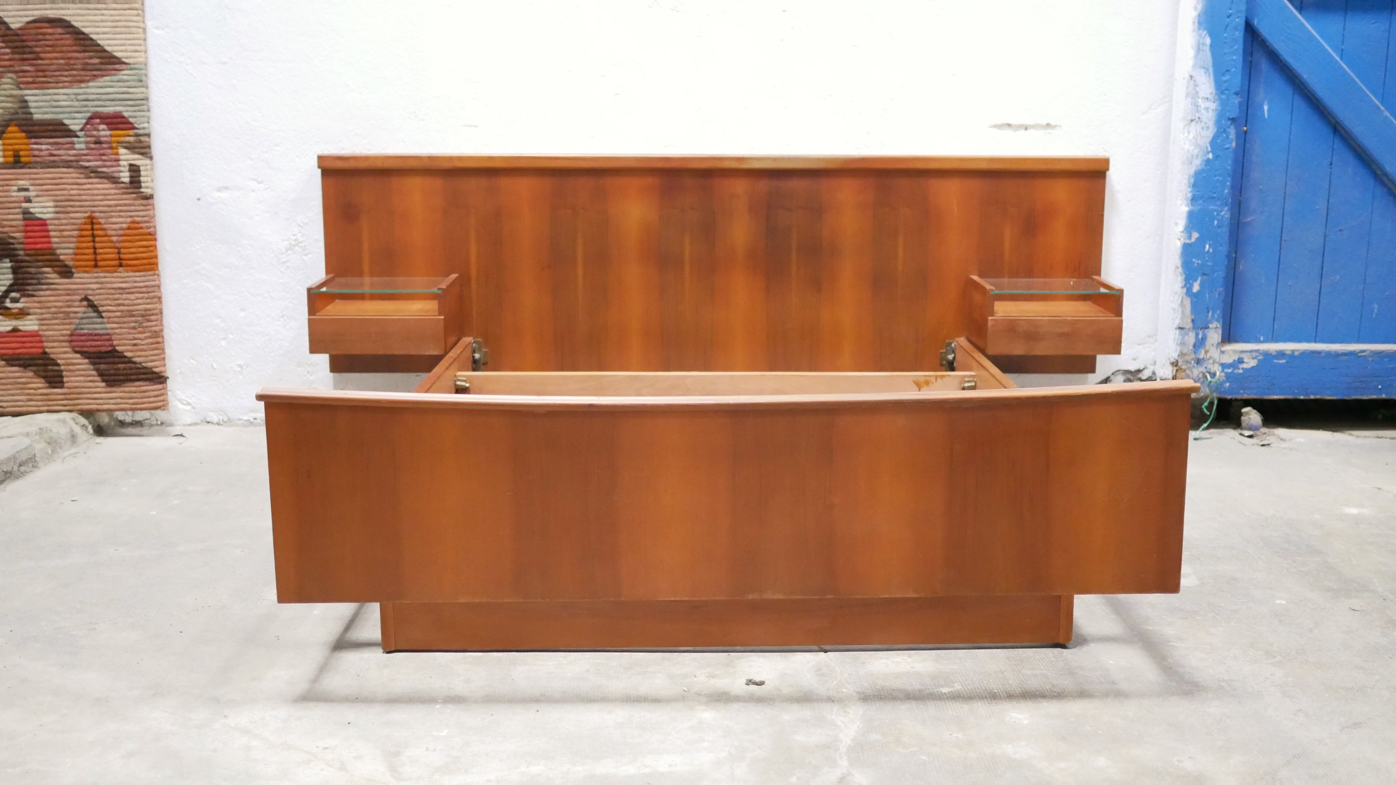 Vintage rosewood bed