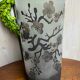 Cylindrical glass paste vase “cherry blossom”
