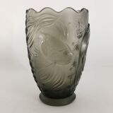 Art Nouveau vase Josef Inwald glass decor Koi Carps 1900