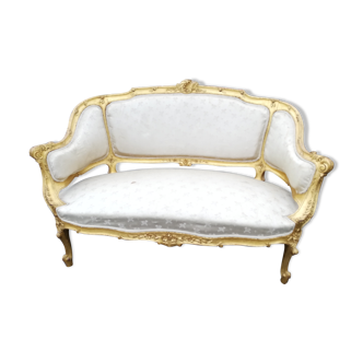 Banquette Napoléon 3 style Louis XV