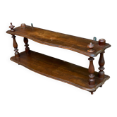 Napoleon III wall shelf in turned wood from the 19th century 80cm