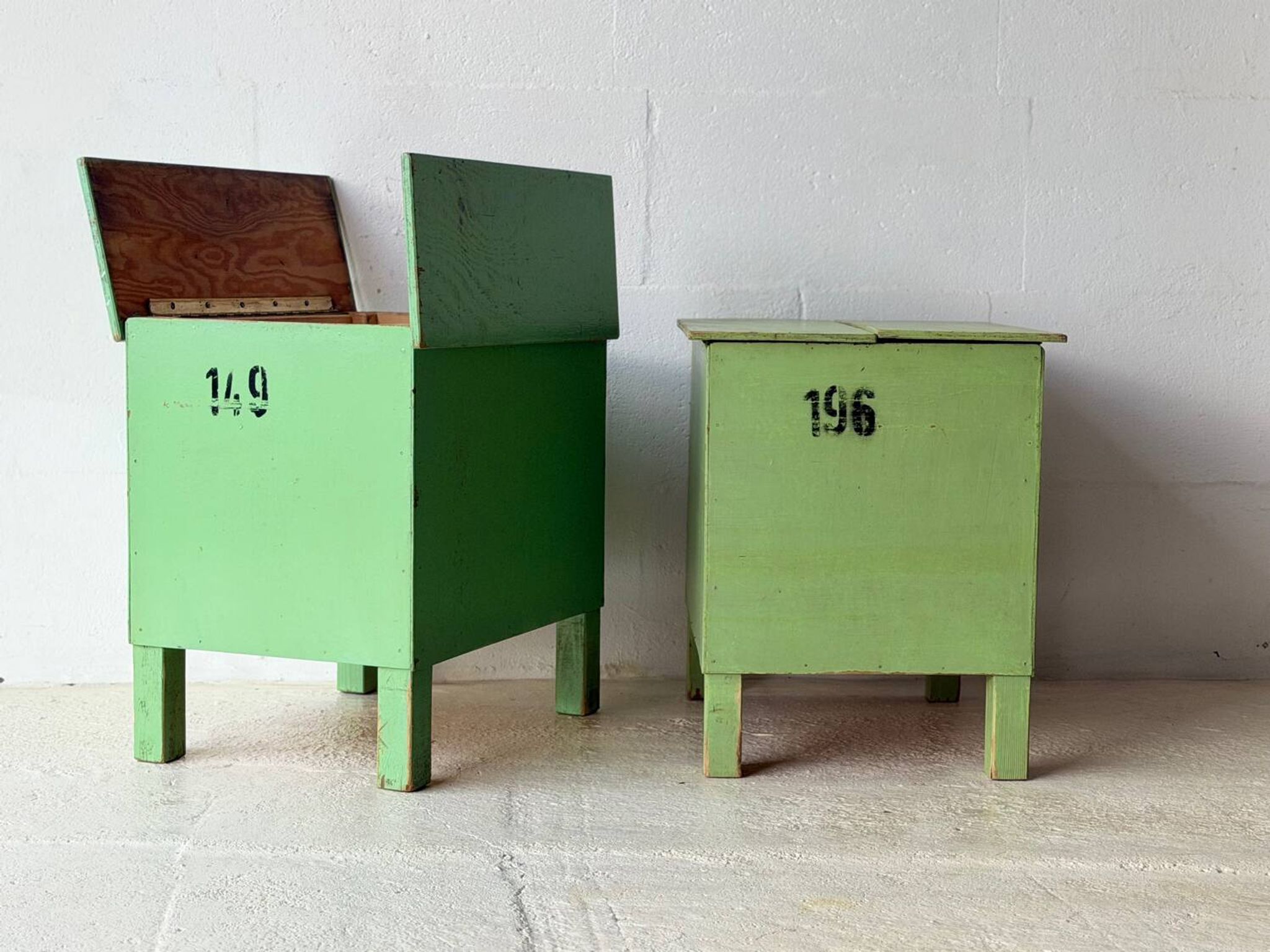 Table industrielle vintage, années 1960
