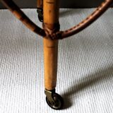 Vintage rattan cradle