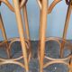 Paire 2 tabourets bistrot bar bois courbé st art deco