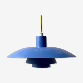 Suspension Ph 4/3 bleue par Poul Henningsen pour Louis Poulsen, Danemark