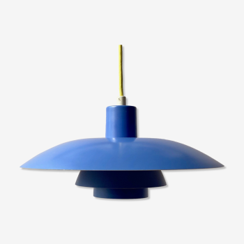 Ph 4/3 blue pendant lamp by Poul Henningsen for Louis Poulsen, Denmark