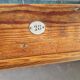 Pitchpin church pew, 4 seater numbered