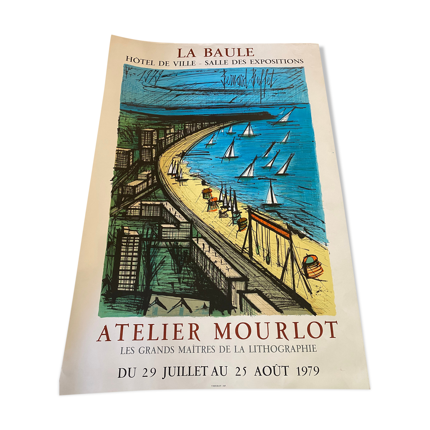 Poster Bernard Buffet La Baule in perfect condition