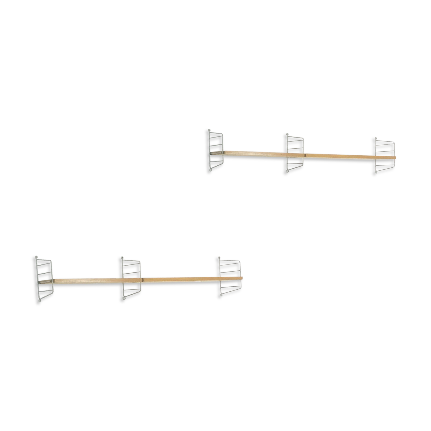 Etagères String Regal en bois de frêne Nisse Strinning fabriqué en Suède
