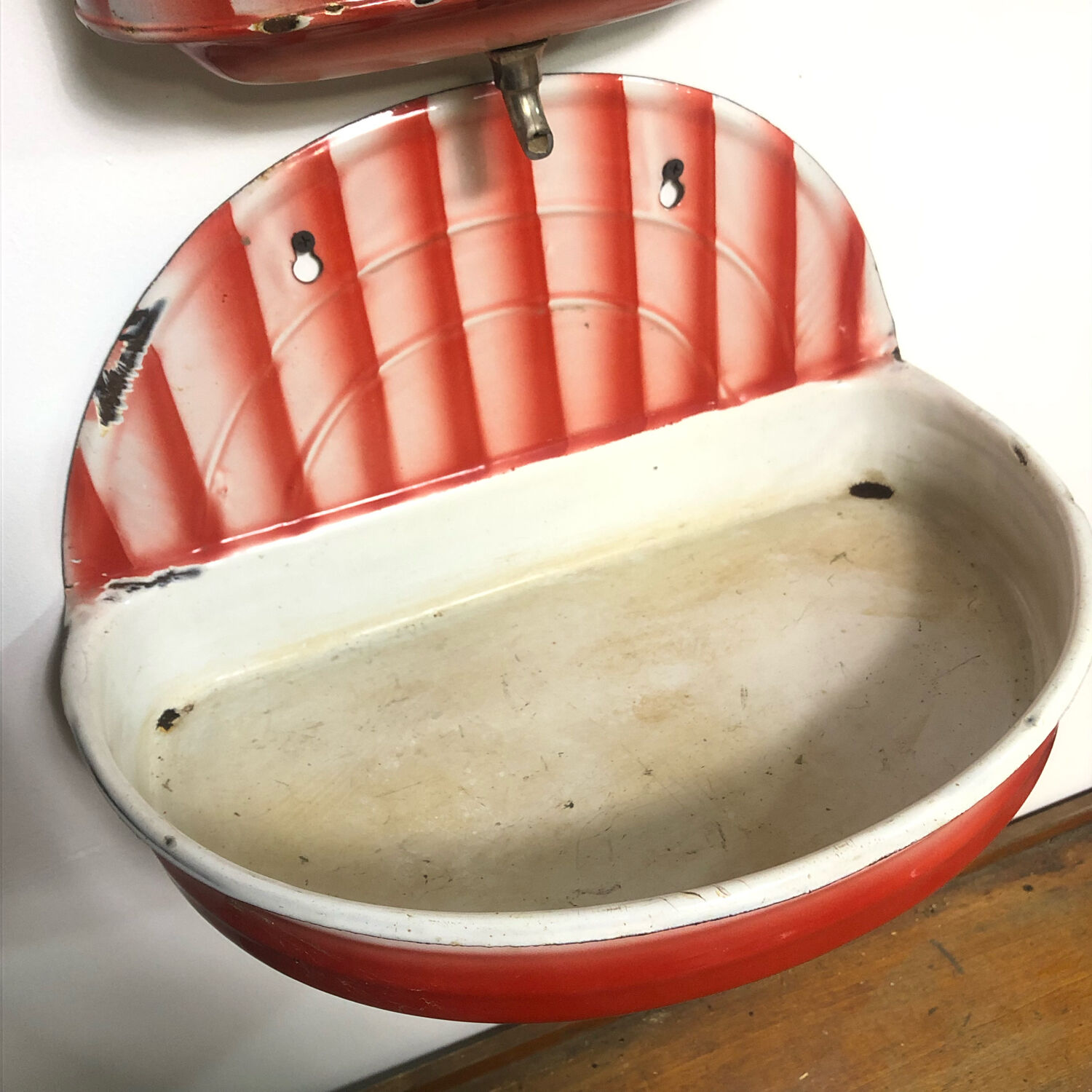 Old enamelled fountain