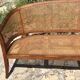Old cane basket sofa