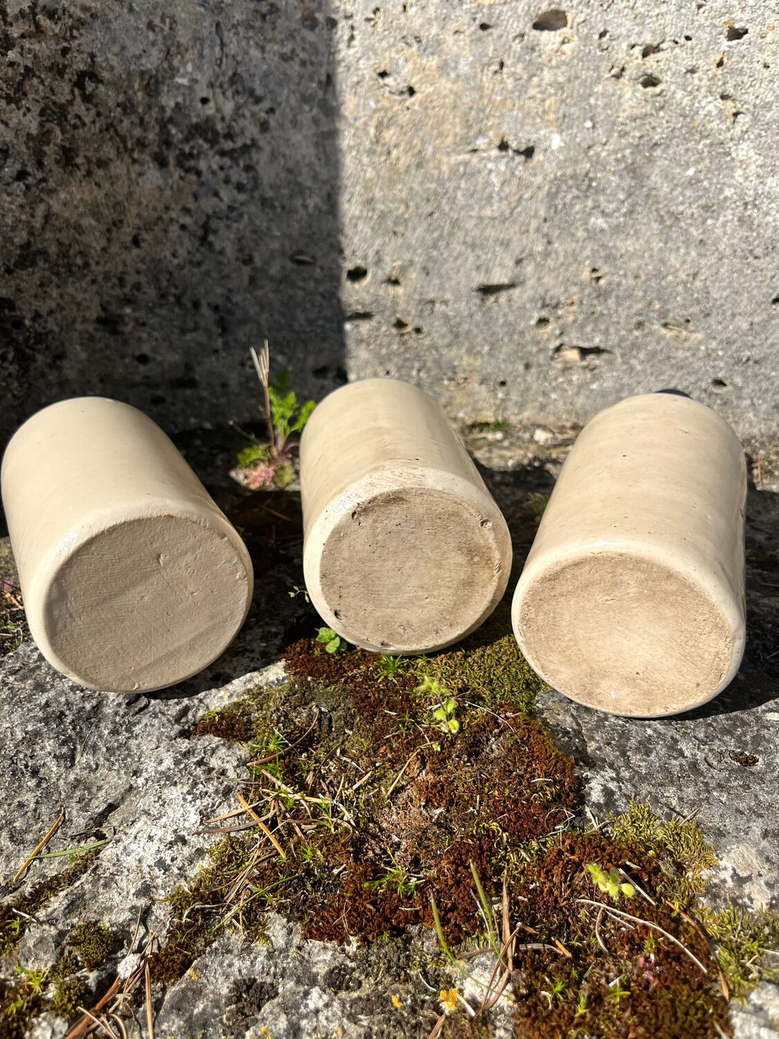 French stoneware grapefruit sparkling drink bottles