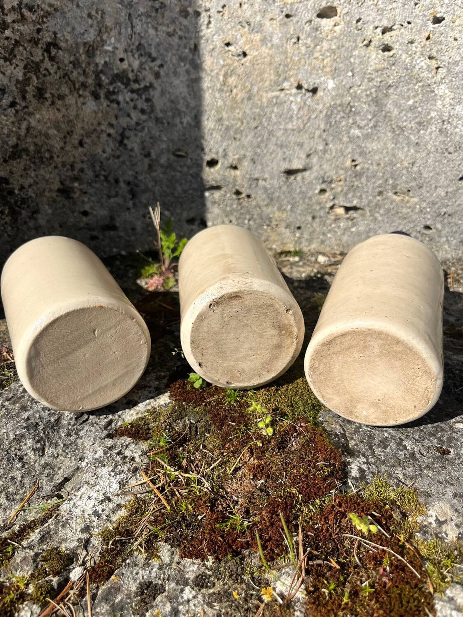 Bouteilles de boisson pétillante au pamplemousse en grès français