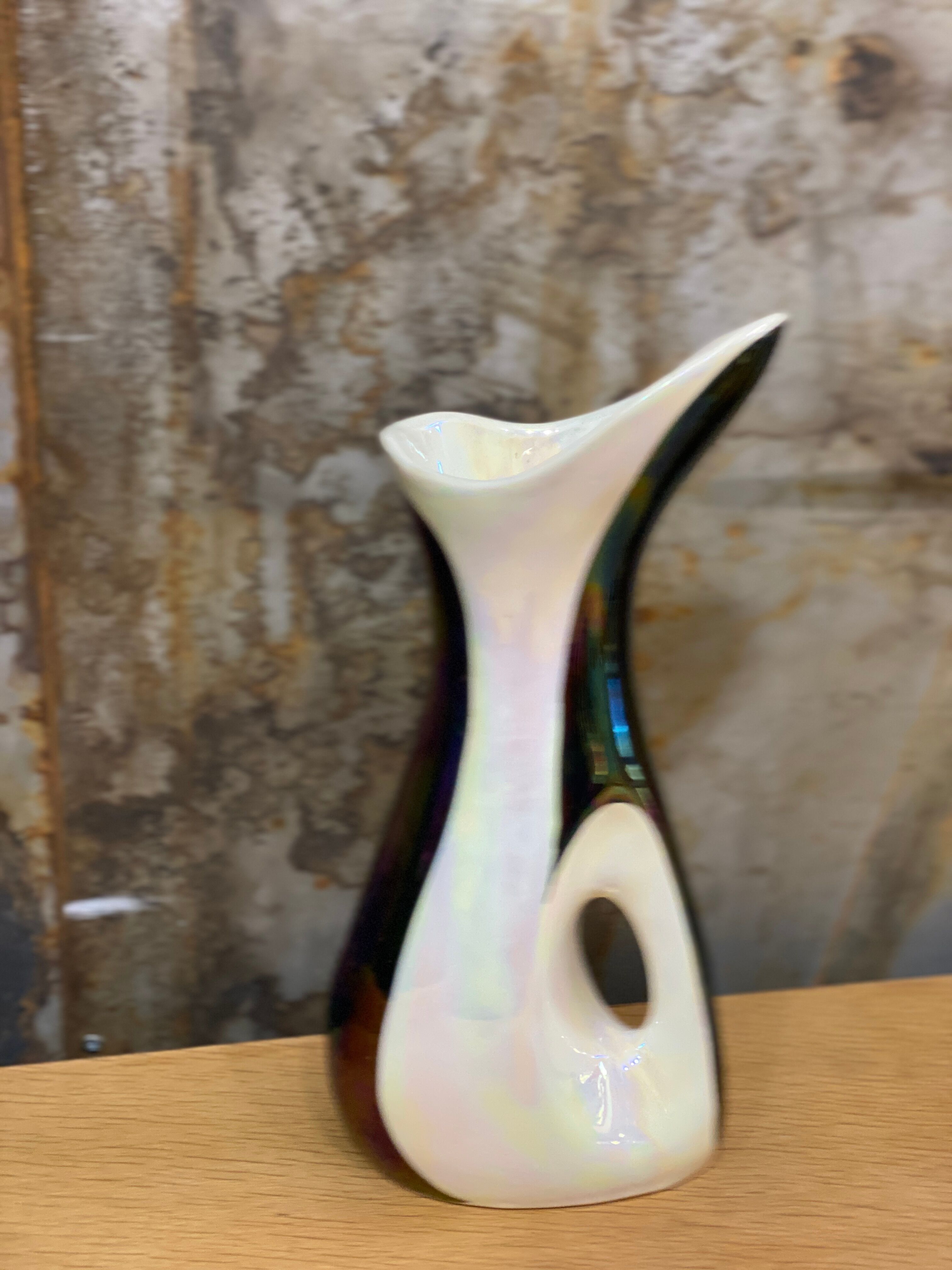 Signed glazed ceramic vase