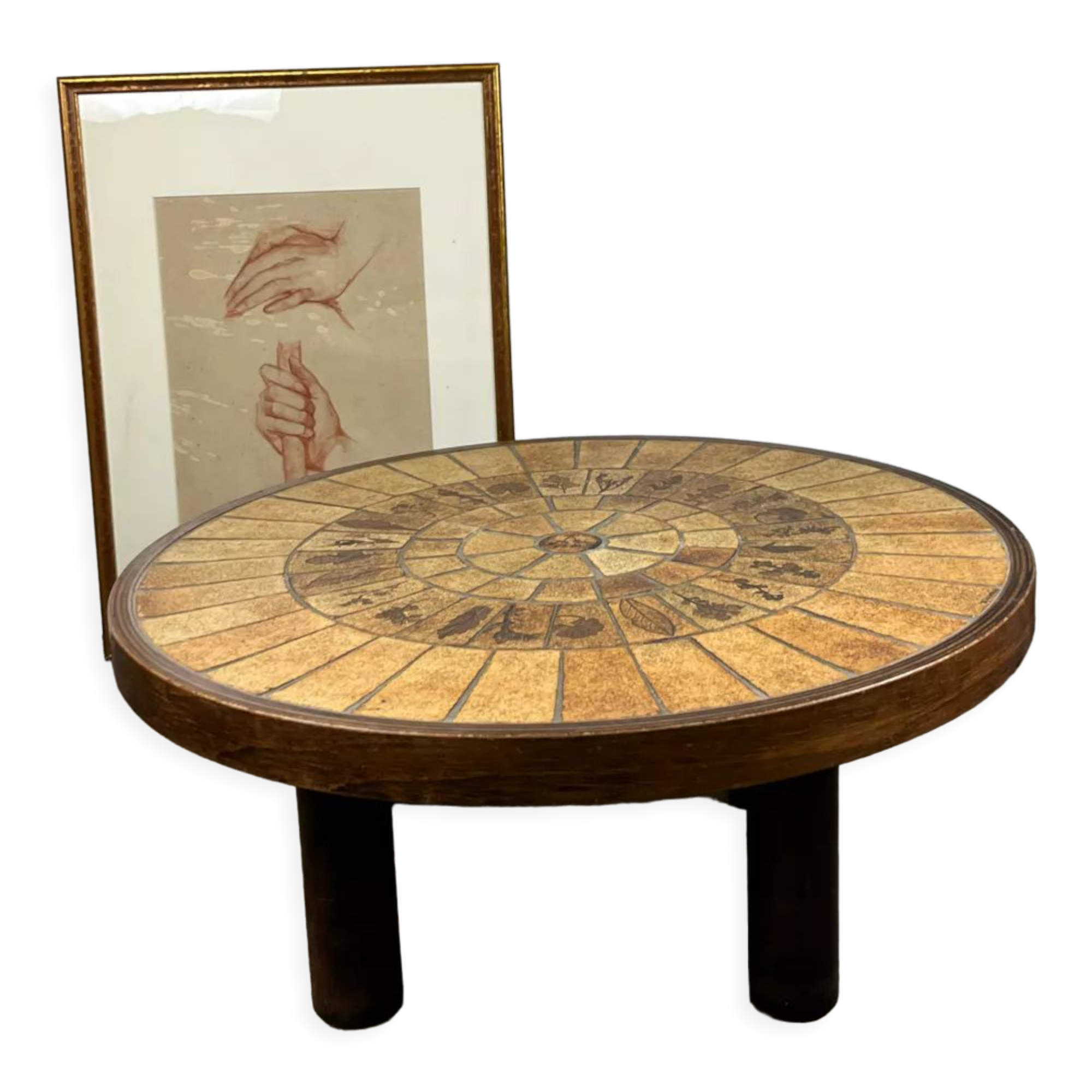 Coffee table Roger Capron herbarium